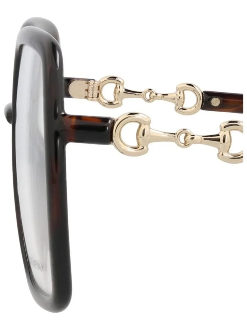 New Gucci Womens Square/Rectangle Havana Havana Transparent Fashion Designer Eye